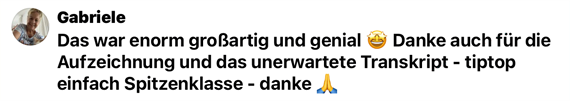  "Ich stehe mehr zu mir und lasse mich kaum noch aus der Ruhe bringen." 